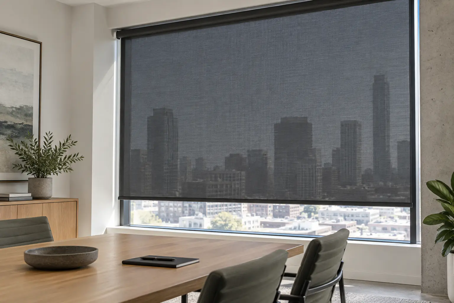 Meridian Commercial Sunscreen Roller Shade