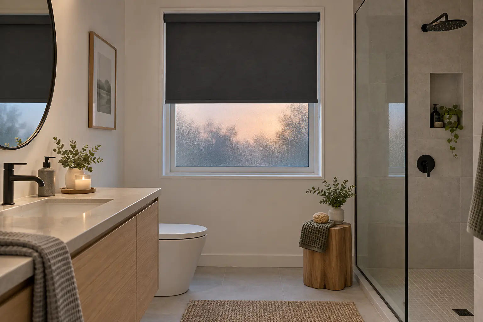 Marin Moisture-Resistant Blackout Roller Shade
